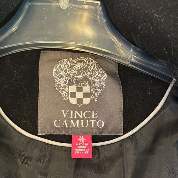Vince Camputo Wool Black Coat Womens XL - Picture 12 of 14